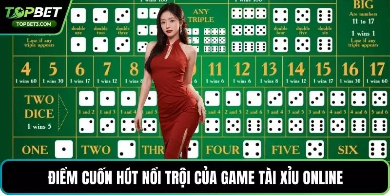 Điểm cuốn hút nổi trội của game tài xỉu online