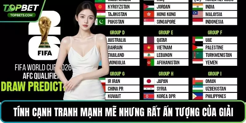 Tính cạnh tranh mạnh mẽ nhưng rất ấn tượng của giải